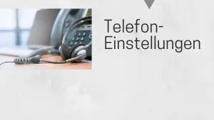 Telekommunikationseinstellungen