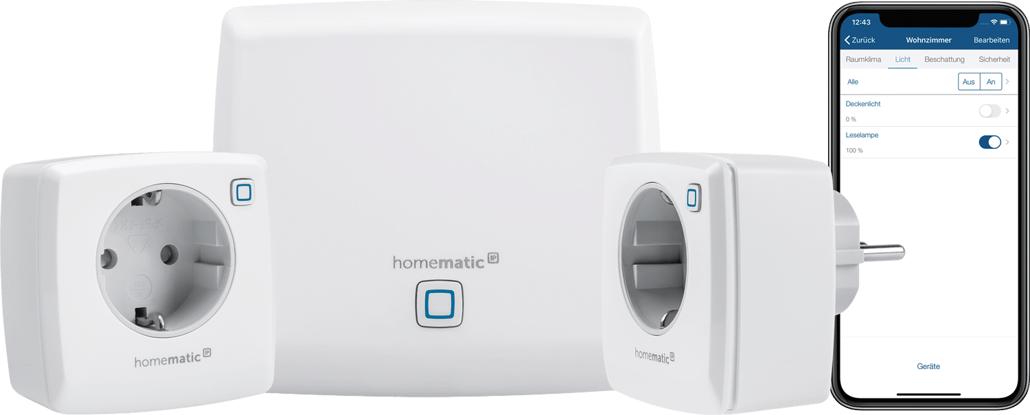 Homematic IP Smart Home Starter Set Heizen Fenster- und Türkontakt